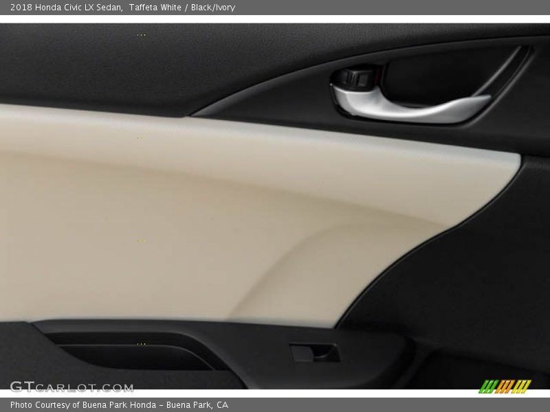 Taffeta White / Black/Ivory 2018 Honda Civic LX Sedan