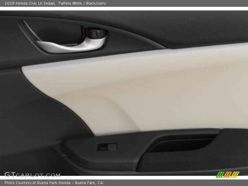 Taffeta White / Black/Ivory 2018 Honda Civic LX Sedan