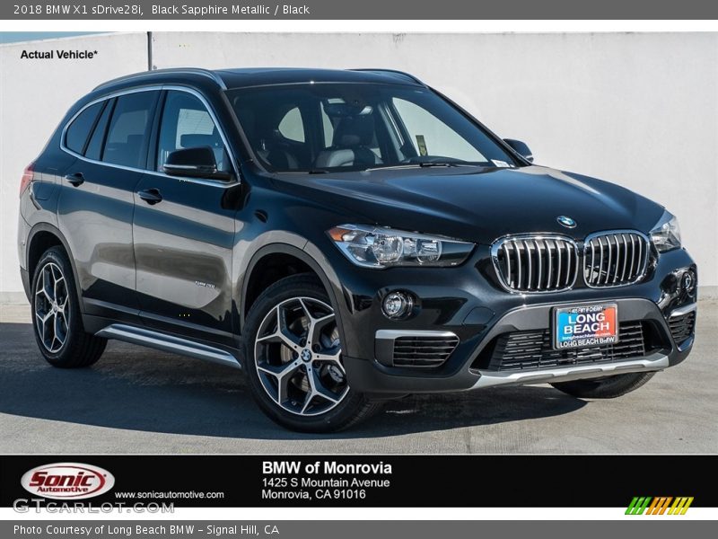 Black Sapphire Metallic / Black 2018 BMW X1 sDrive28i