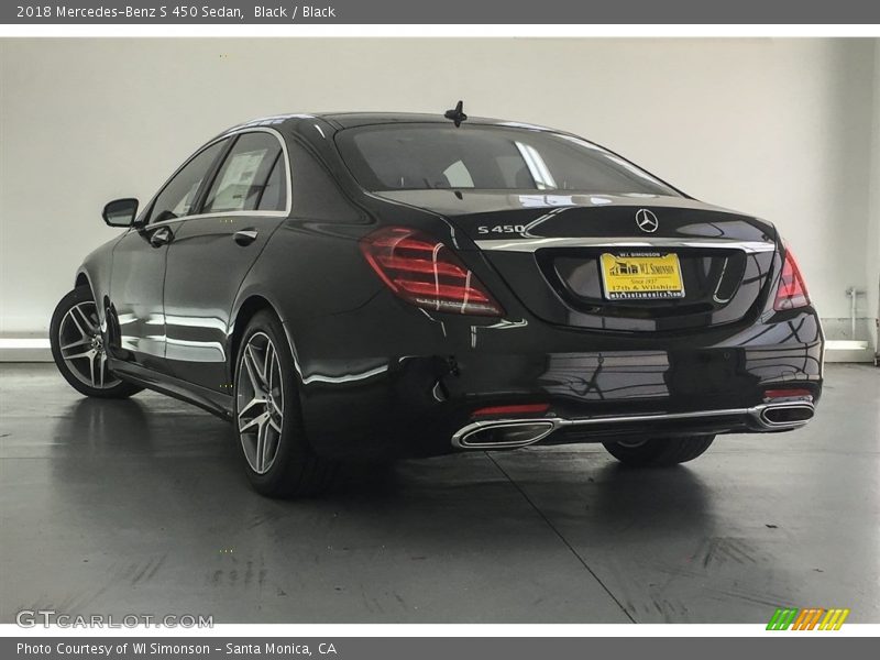 Black / Black 2018 Mercedes-Benz S 450 Sedan