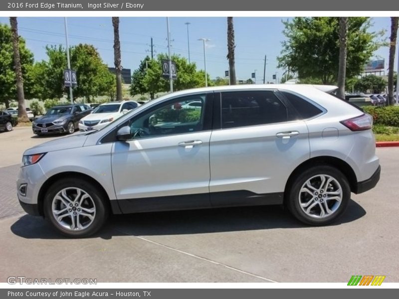 Ingot Silver / Ebony 2016 Ford Edge Titanium