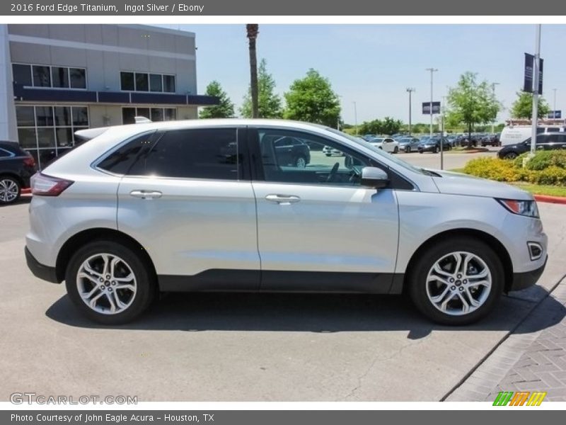 Ingot Silver / Ebony 2016 Ford Edge Titanium