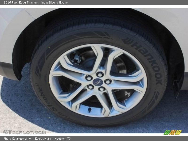 Ingot Silver / Ebony 2016 Ford Edge Titanium