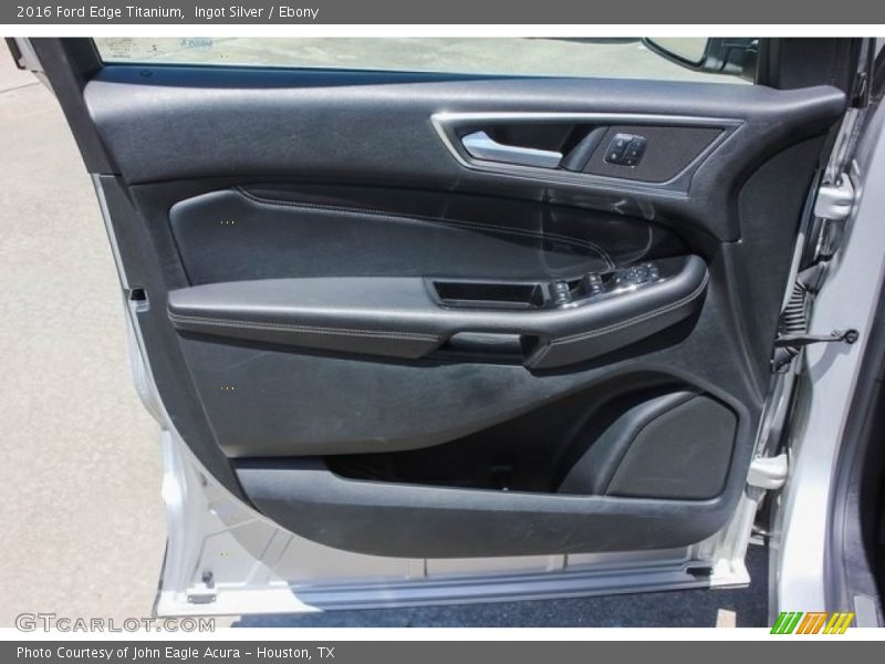 Ingot Silver / Ebony 2016 Ford Edge Titanium