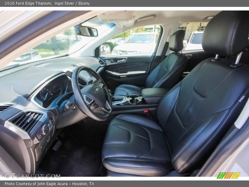 Ingot Silver / Ebony 2016 Ford Edge Titanium