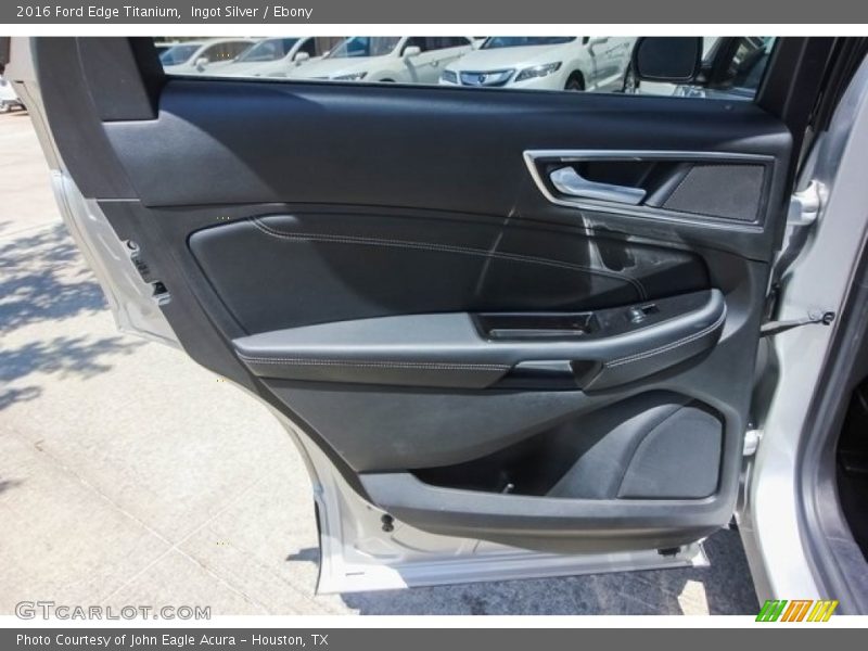 Ingot Silver / Ebony 2016 Ford Edge Titanium