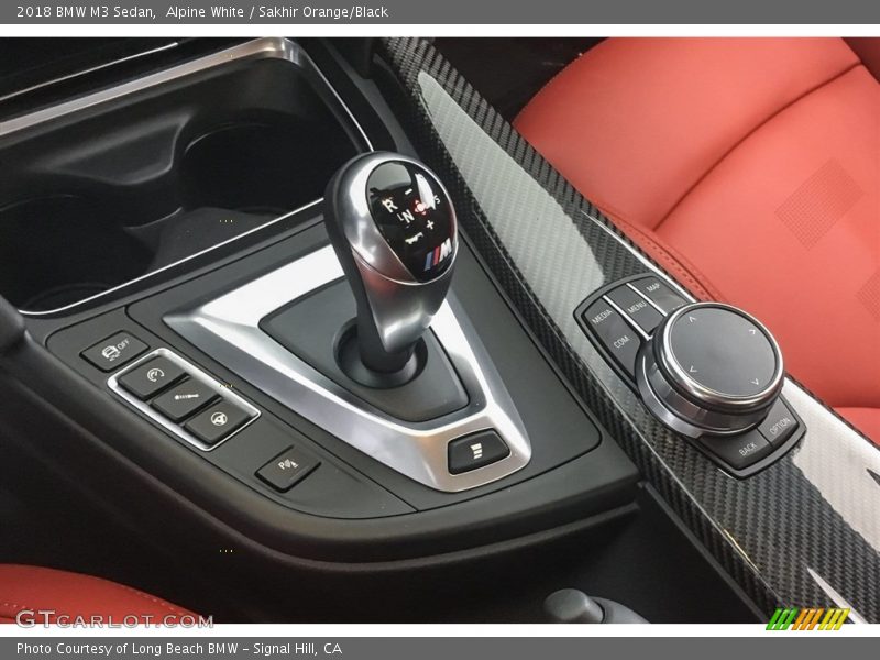 Alpine White / Sakhir Orange/Black 2018 BMW M3 Sedan