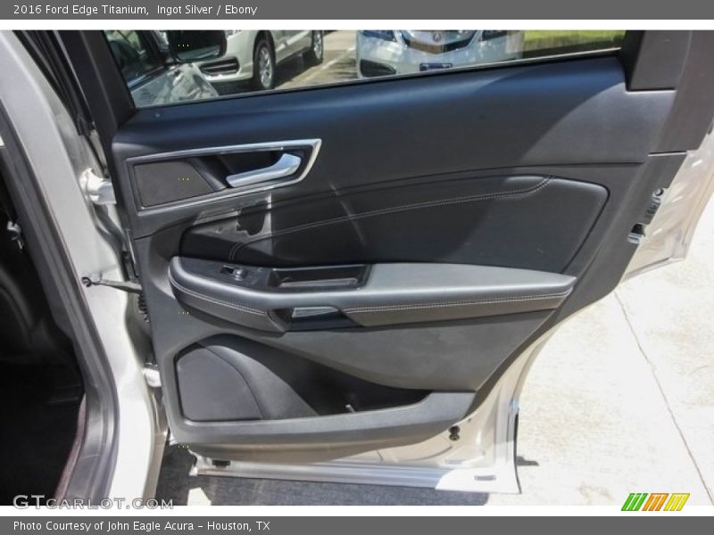 Ingot Silver / Ebony 2016 Ford Edge Titanium