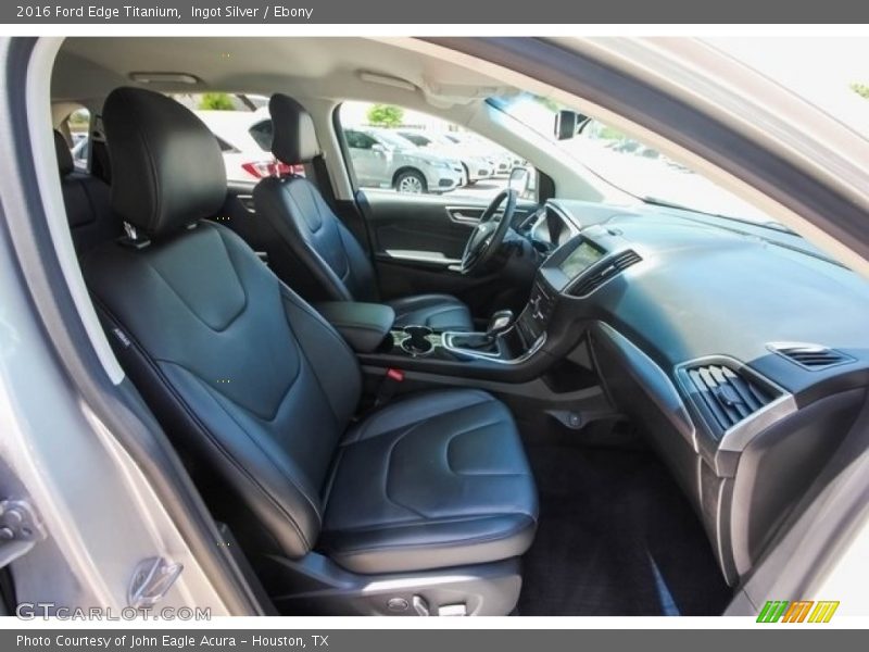 Ingot Silver / Ebony 2016 Ford Edge Titanium