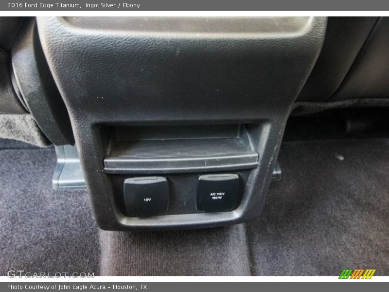 Ingot Silver / Ebony 2016 Ford Edge Titanium