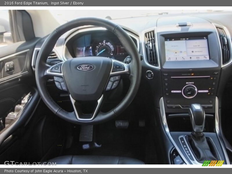 Ingot Silver / Ebony 2016 Ford Edge Titanium
