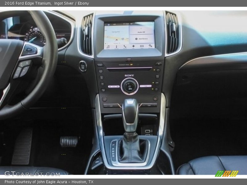 Ingot Silver / Ebony 2016 Ford Edge Titanium