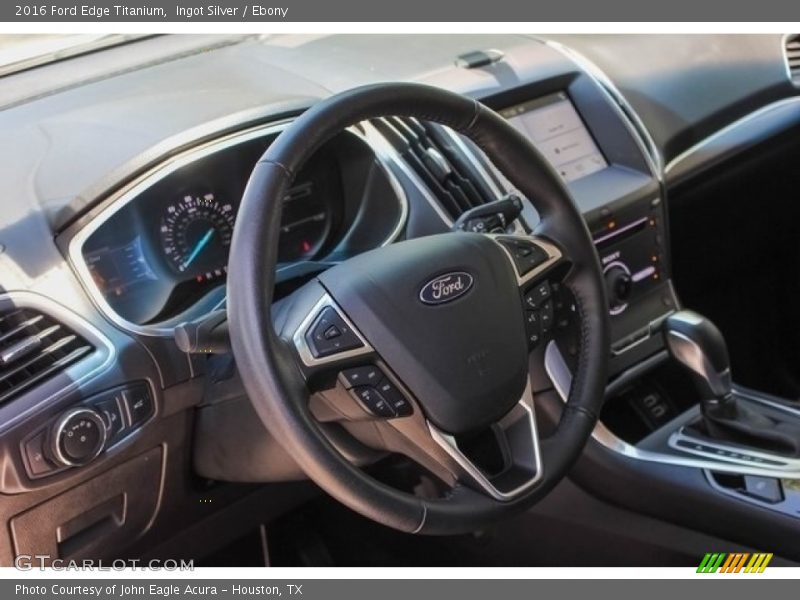 Ingot Silver / Ebony 2016 Ford Edge Titanium