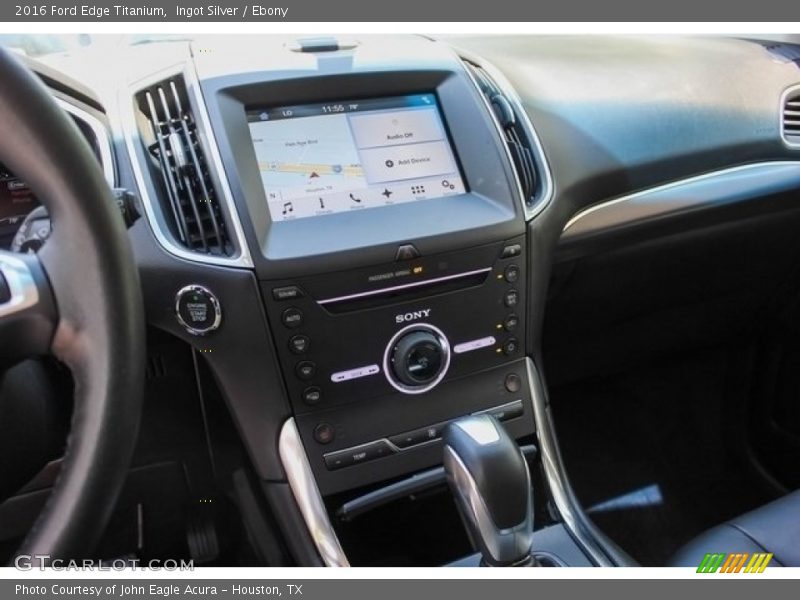 Ingot Silver / Ebony 2016 Ford Edge Titanium