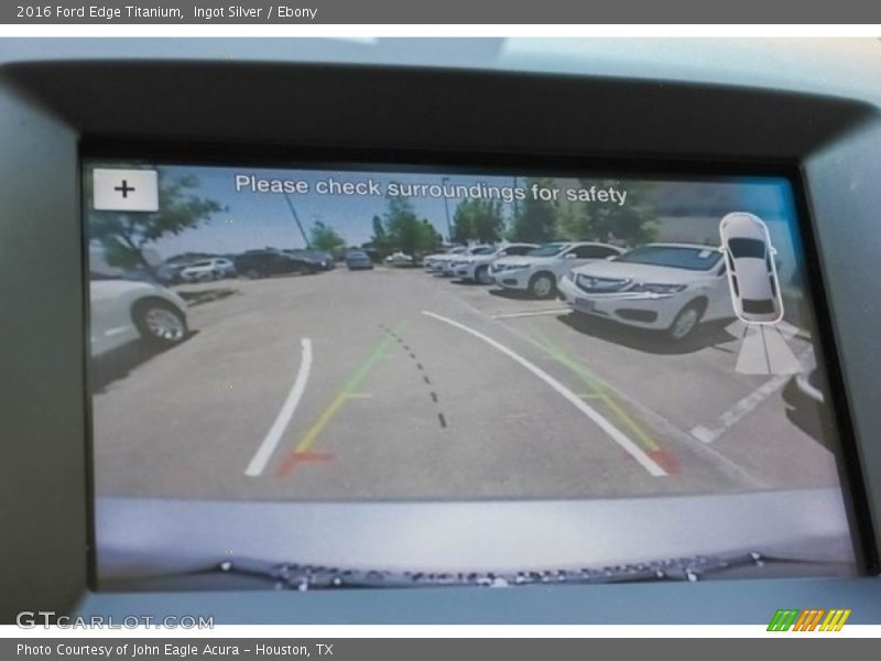 Ingot Silver / Ebony 2016 Ford Edge Titanium