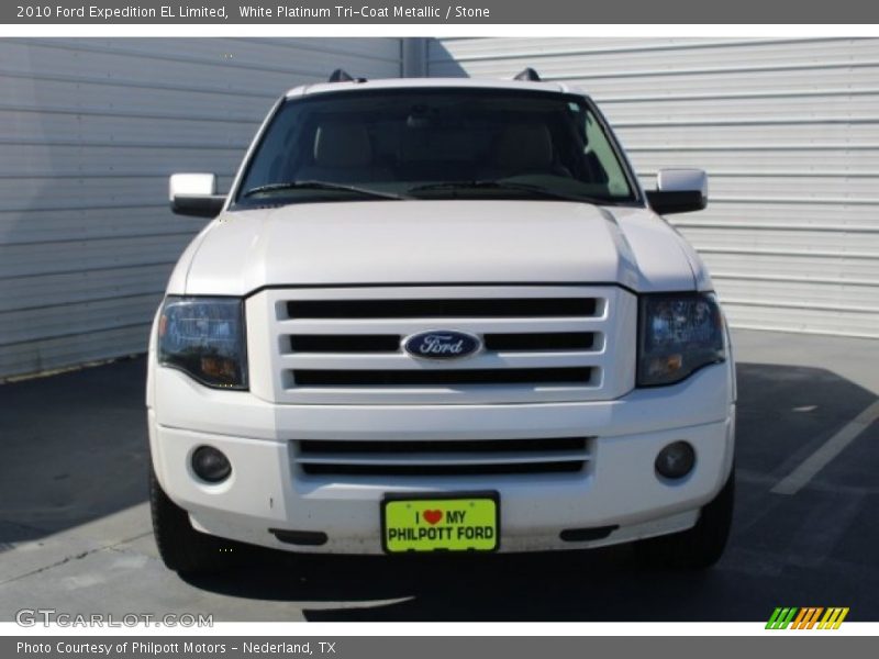 White Platinum Tri-Coat Metallic / Stone 2010 Ford Expedition EL Limited
