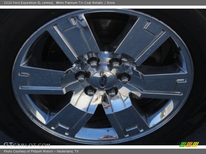 White Platinum Tri-Coat Metallic / Stone 2010 Ford Expedition EL Limited