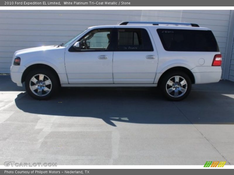 White Platinum Tri-Coat Metallic / Stone 2010 Ford Expedition EL Limited