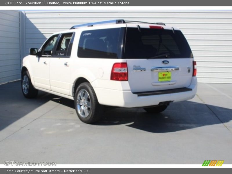 White Platinum Tri-Coat Metallic / Stone 2010 Ford Expedition EL Limited