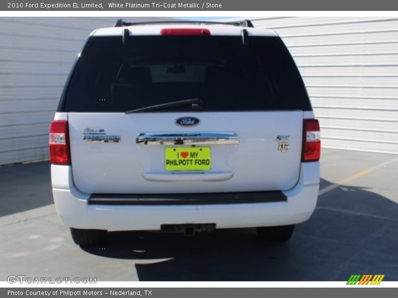 White Platinum Tri-Coat Metallic / Stone 2010 Ford Expedition EL Limited