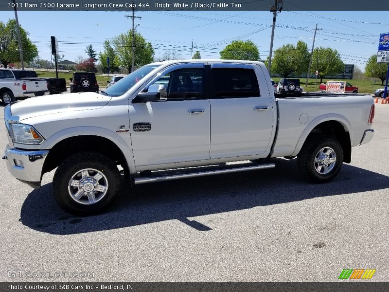 Bright White / Black/Cattle Tan 2013 Ram 2500 Laramie Longhorn Crew Cab 4x4