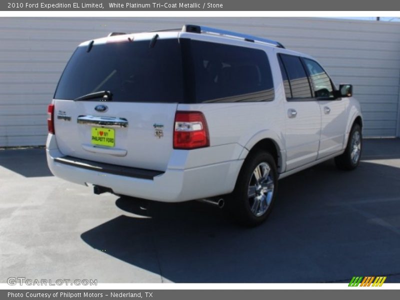 White Platinum Tri-Coat Metallic / Stone 2010 Ford Expedition EL Limited