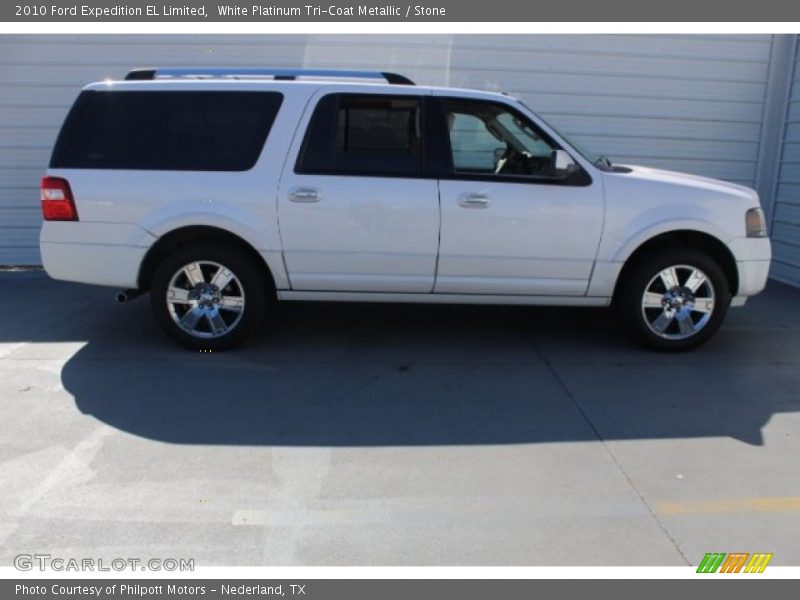 White Platinum Tri-Coat Metallic / Stone 2010 Ford Expedition EL Limited