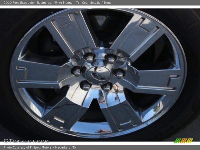 White Platinum Tri-Coat Metallic / Stone 2010 Ford Expedition EL Limited