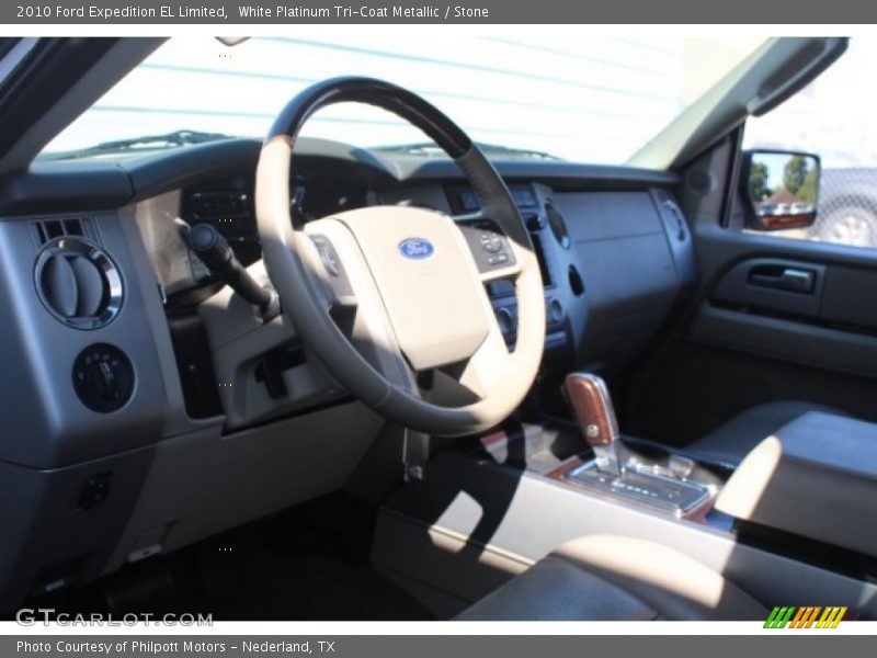 White Platinum Tri-Coat Metallic / Stone 2010 Ford Expedition EL Limited
