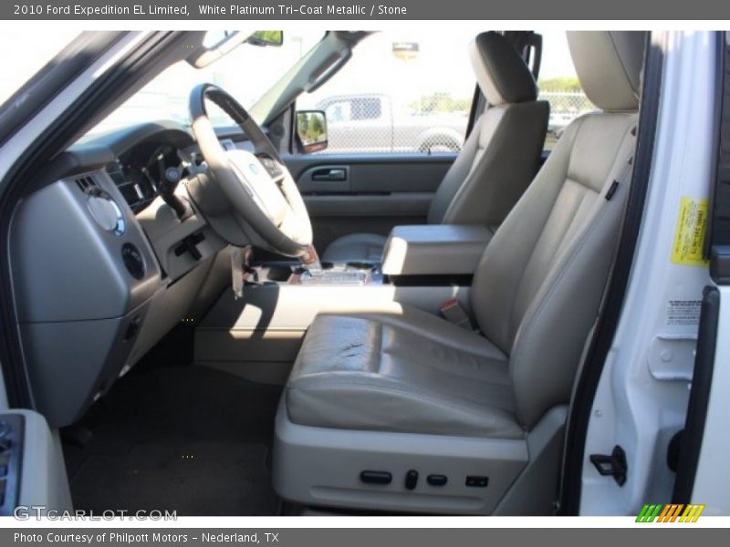 White Platinum Tri-Coat Metallic / Stone 2010 Ford Expedition EL Limited