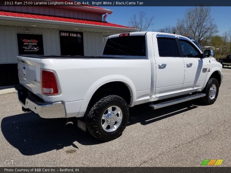 Bright White / Black/Cattle Tan 2013 Ram 2500 Laramie Longhorn Crew Cab 4x4
