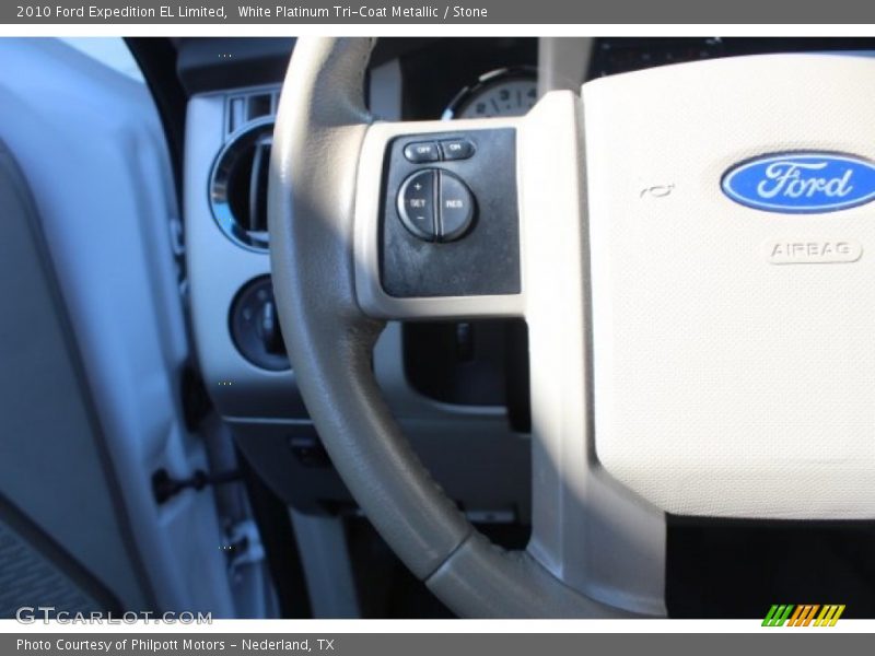 White Platinum Tri-Coat Metallic / Stone 2010 Ford Expedition EL Limited