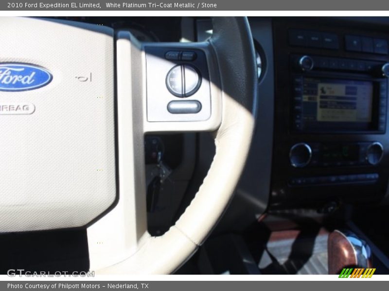 White Platinum Tri-Coat Metallic / Stone 2010 Ford Expedition EL Limited