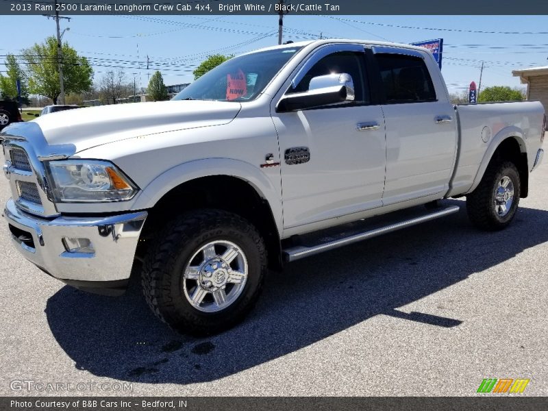 Bright White / Black/Cattle Tan 2013 Ram 2500 Laramie Longhorn Crew Cab 4x4