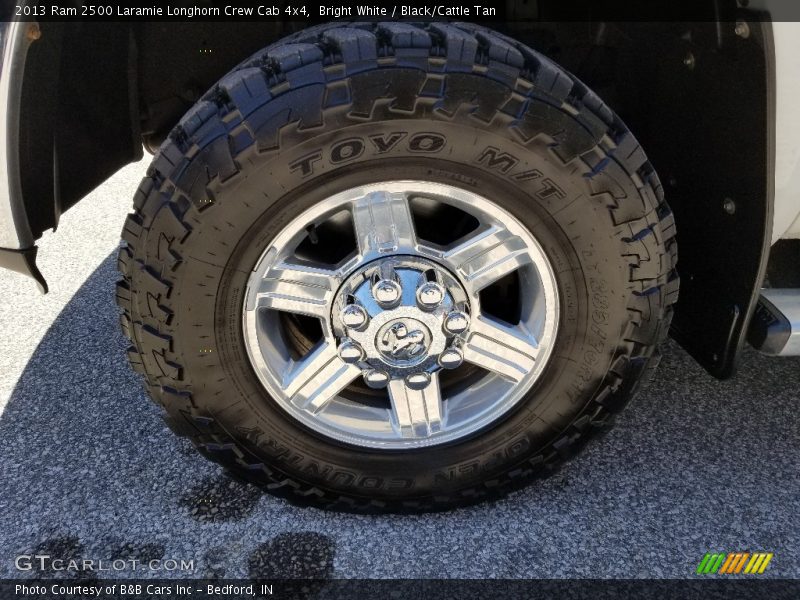 Bright White / Black/Cattle Tan 2013 Ram 2500 Laramie Longhorn Crew Cab 4x4