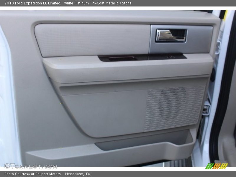 White Platinum Tri-Coat Metallic / Stone 2010 Ford Expedition EL Limited