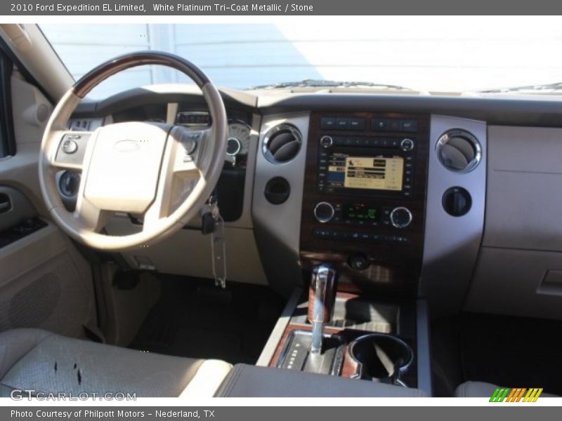 White Platinum Tri-Coat Metallic / Stone 2010 Ford Expedition EL Limited