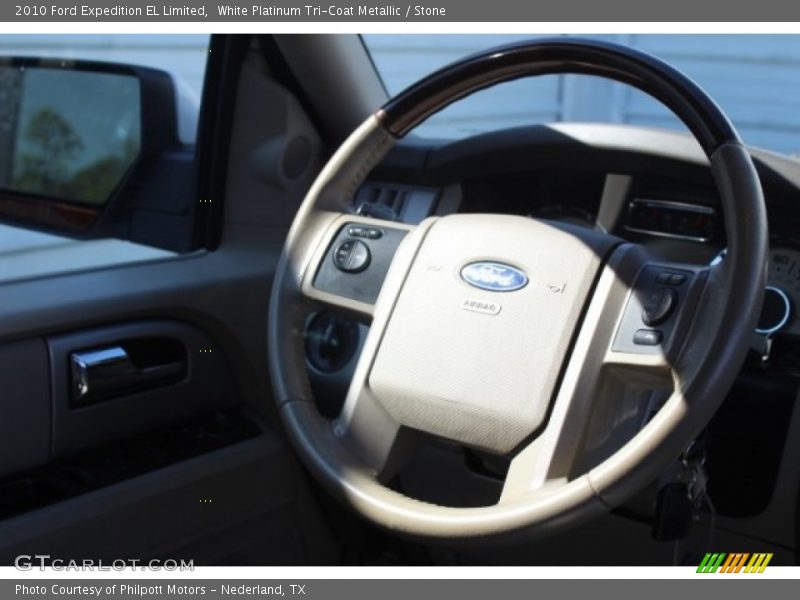 White Platinum Tri-Coat Metallic / Stone 2010 Ford Expedition EL Limited