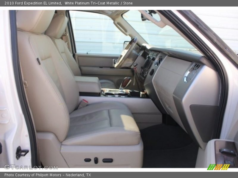 White Platinum Tri-Coat Metallic / Stone 2010 Ford Expedition EL Limited
