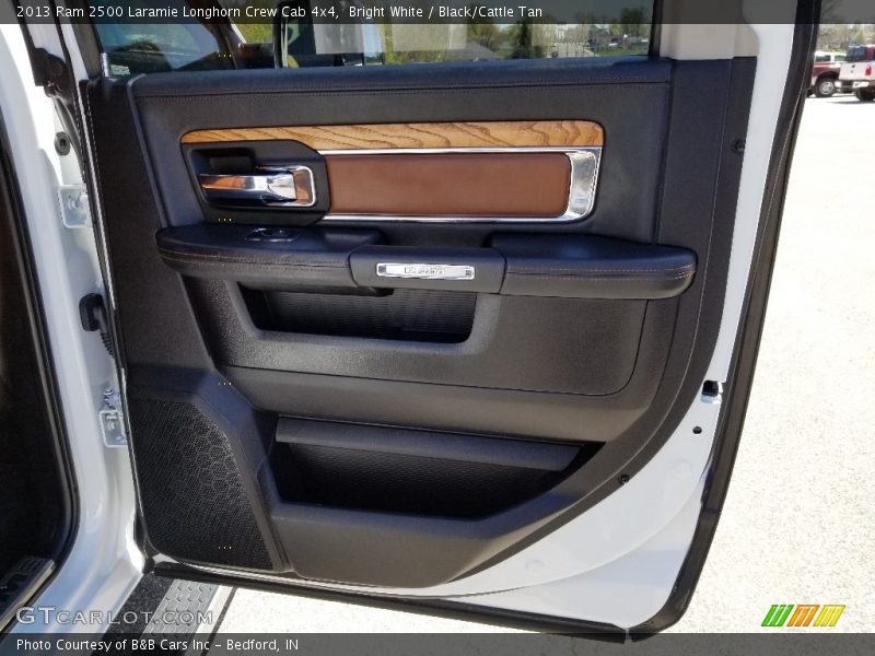 Bright White / Black/Cattle Tan 2013 Ram 2500 Laramie Longhorn Crew Cab 4x4