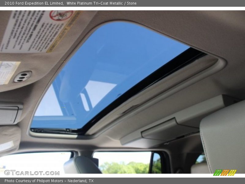 White Platinum Tri-Coat Metallic / Stone 2010 Ford Expedition EL Limited