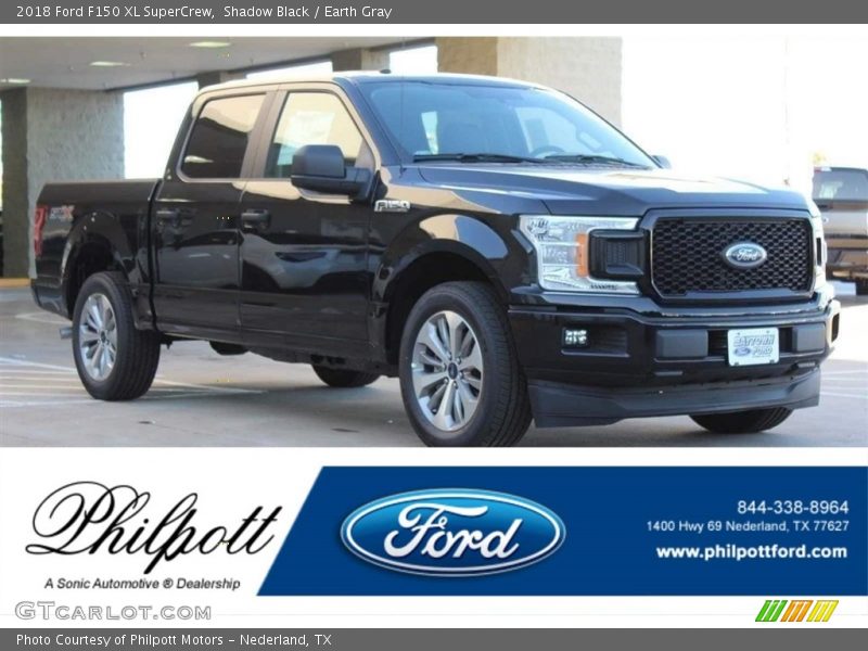 Shadow Black / Earth Gray 2018 Ford F150 XL SuperCrew