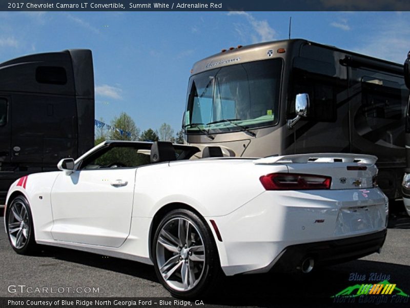Summit White / Adrenaline Red 2017 Chevrolet Camaro LT Convertible