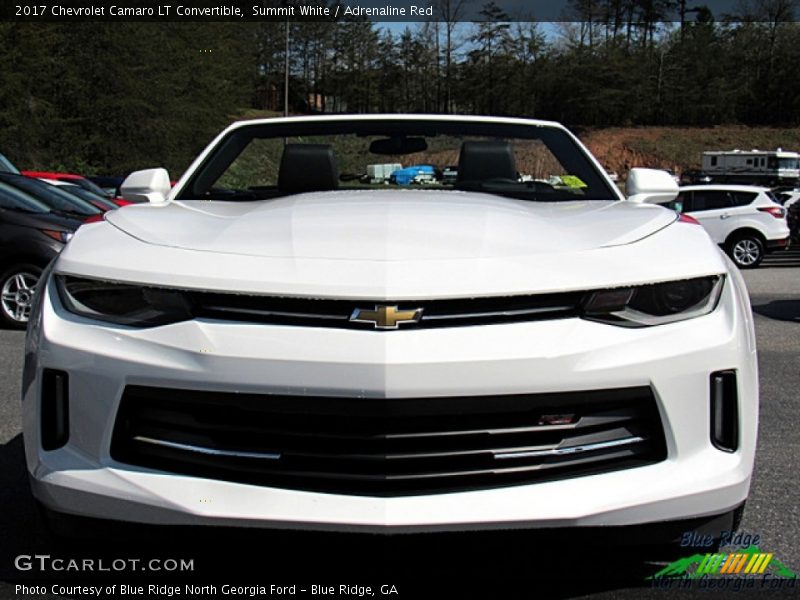 Summit White / Adrenaline Red 2017 Chevrolet Camaro LT Convertible