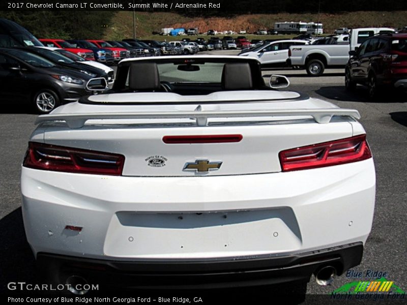 Summit White / Adrenaline Red 2017 Chevrolet Camaro LT Convertible