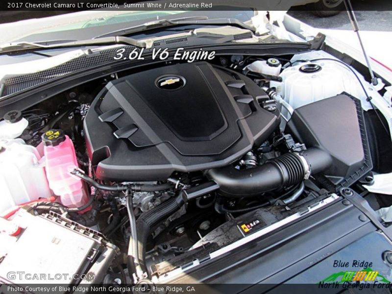 Summit White / Adrenaline Red 2017 Chevrolet Camaro LT Convertible