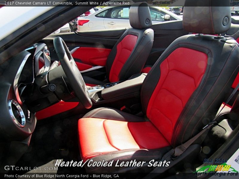 Summit White / Adrenaline Red 2017 Chevrolet Camaro LT Convertible