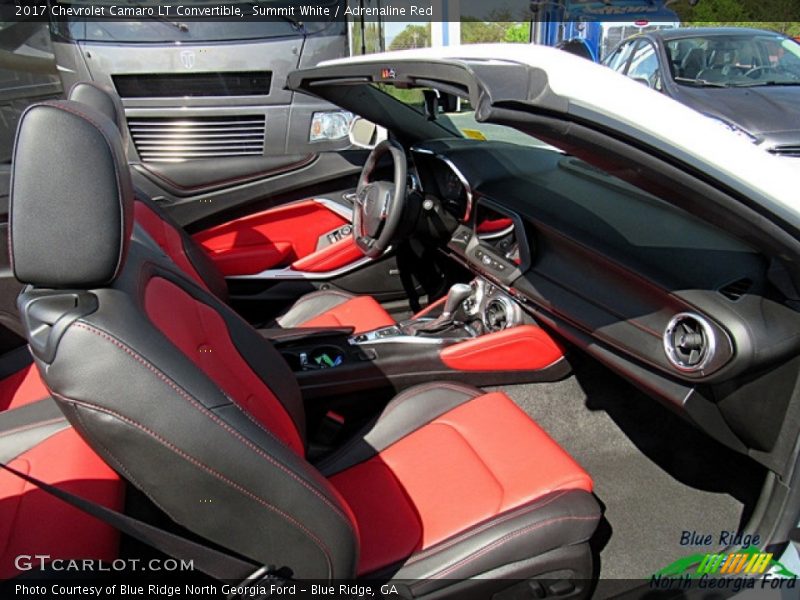 Summit White / Adrenaline Red 2017 Chevrolet Camaro LT Convertible