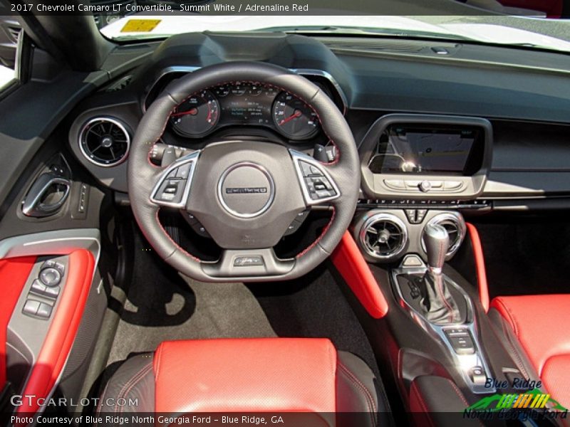 Summit White / Adrenaline Red 2017 Chevrolet Camaro LT Convertible