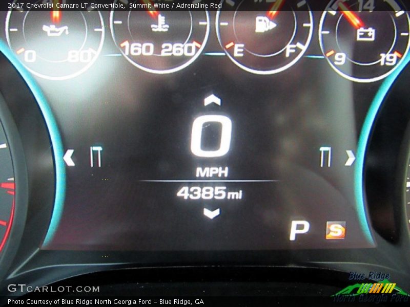 Summit White / Adrenaline Red 2017 Chevrolet Camaro LT Convertible